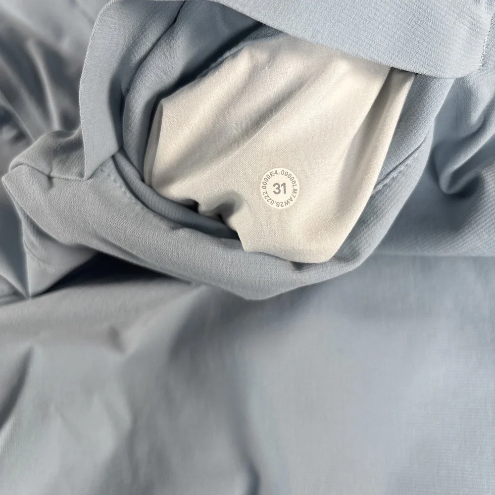 lululemon athletica Light Blue Men's Flat Front Shorts